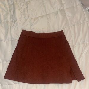 Altar'd State Rich Brown Mini Skirt